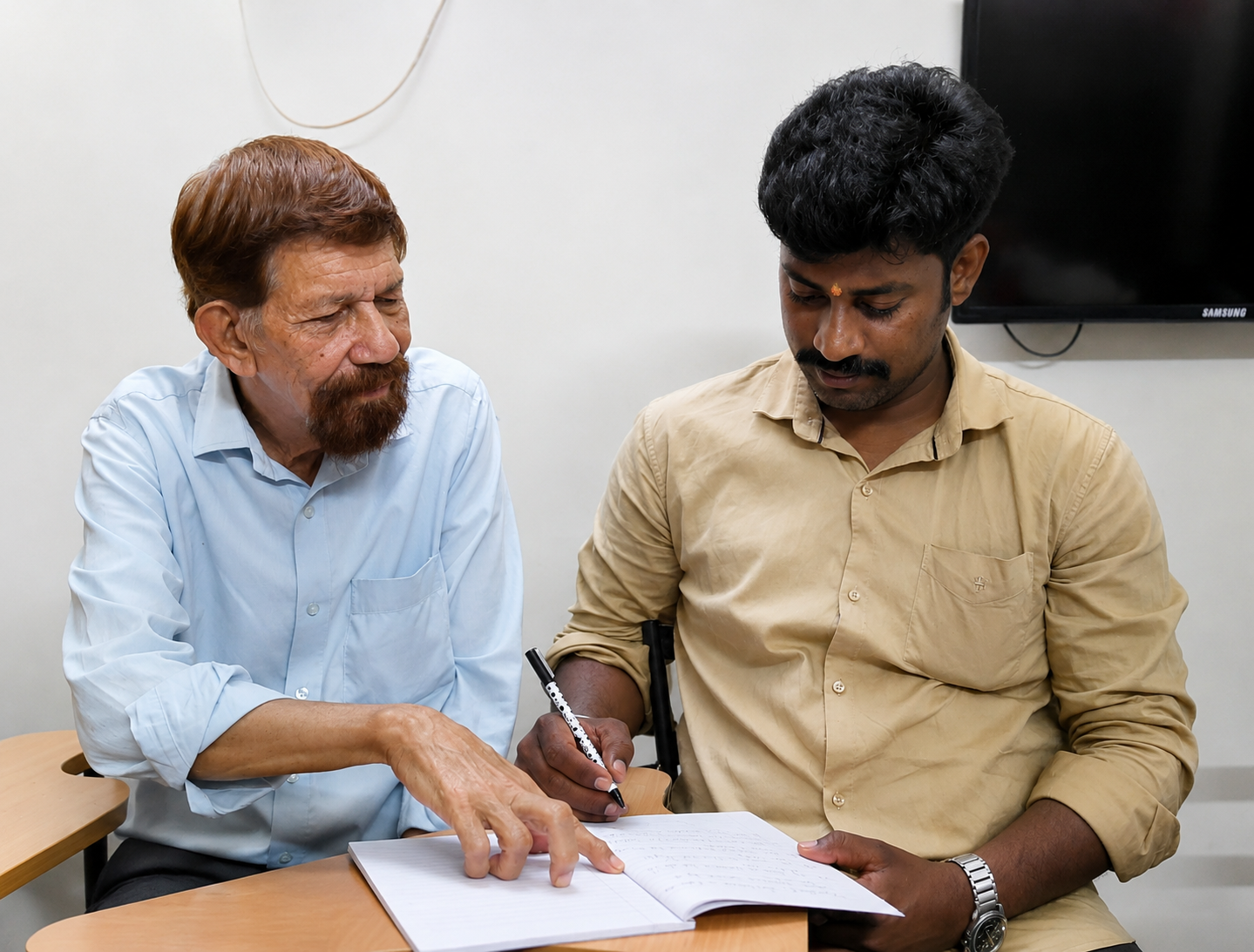 Students in a training session